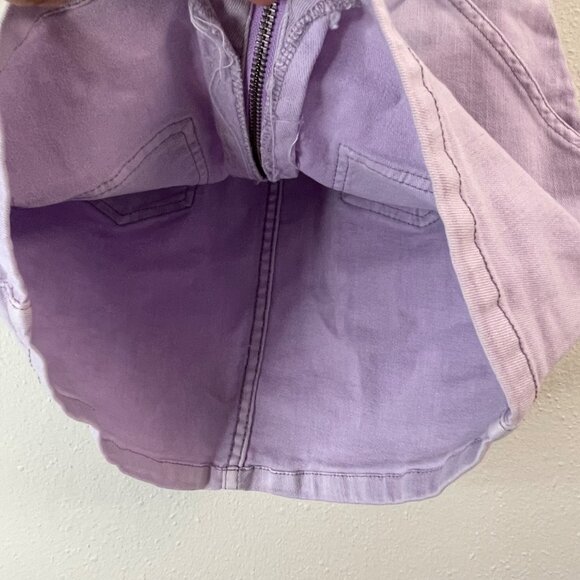 art class Lilac Denim Mini Skirt With Front Zipper Closure & Pockets - Picture 4 of 9